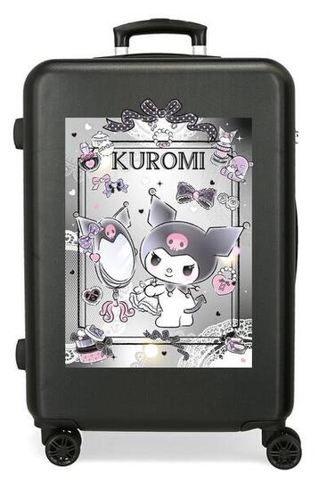 Valise moyenne Sanrio Kuromi dream closer ABS avec une capacité de 68,77L Noir