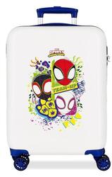 Valise cabine Marvel Spidey Together ABS avec une capacité de 34L Blanc