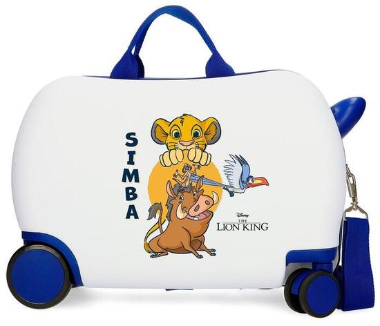 Valise enfant Disney Le roi Lion ABS avec une capacité de 28L Blanc