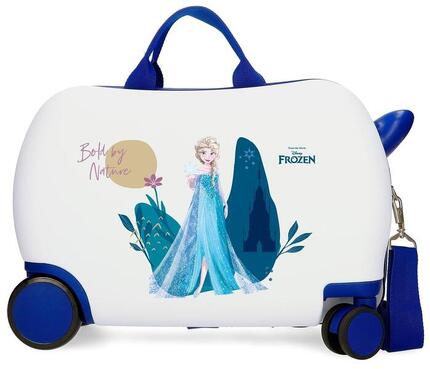 Maleta Infantil Disney Frozen Nature is magical ABS con capacidad de 28L Blanco