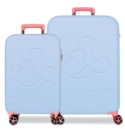Valise cabine Disney Mickey Crazy trip ABS avec une capacité de 39,6L Bleu
