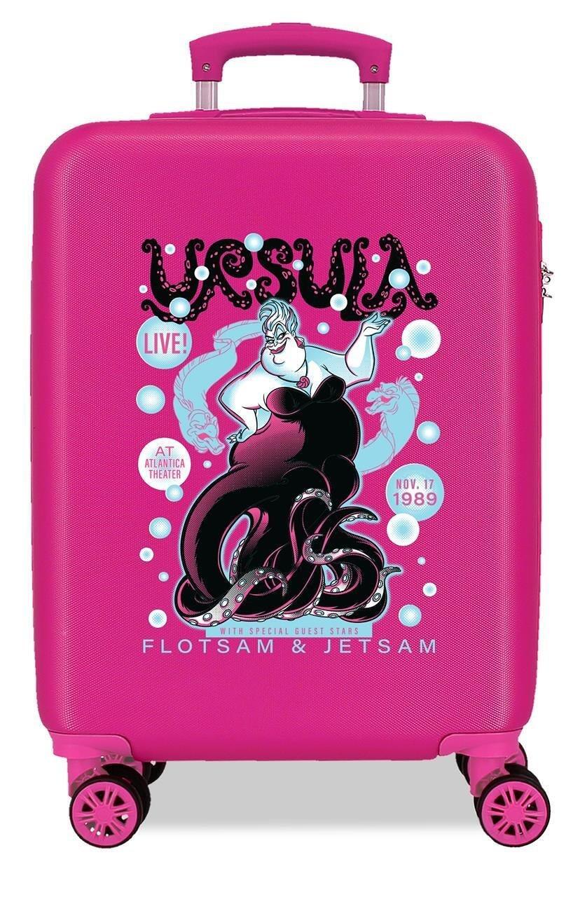 Valise cabine Disney Ursula ABS avec une capacité de 34L Fushia 1/4