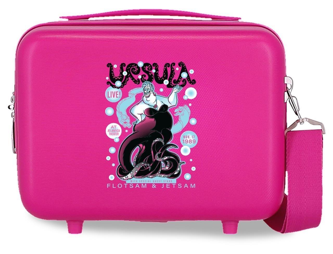 Trousse de toilette ABS Disney Ursula avec une capacité de 9L Fushia 1/4
