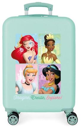 Valise cabine Disney Princess ABS avec une capacité de 41,8L Turquoise