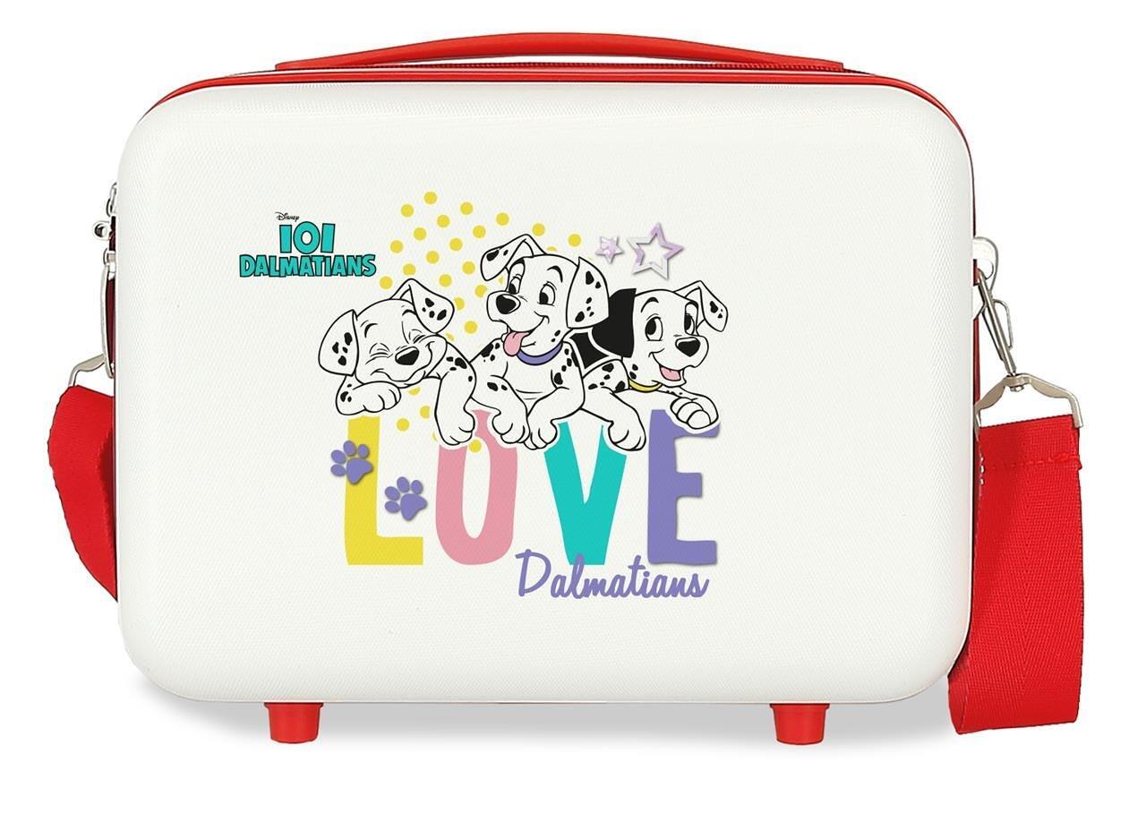 Nécessaire disney 101 dálmatas abs com capacidade de 9l branco