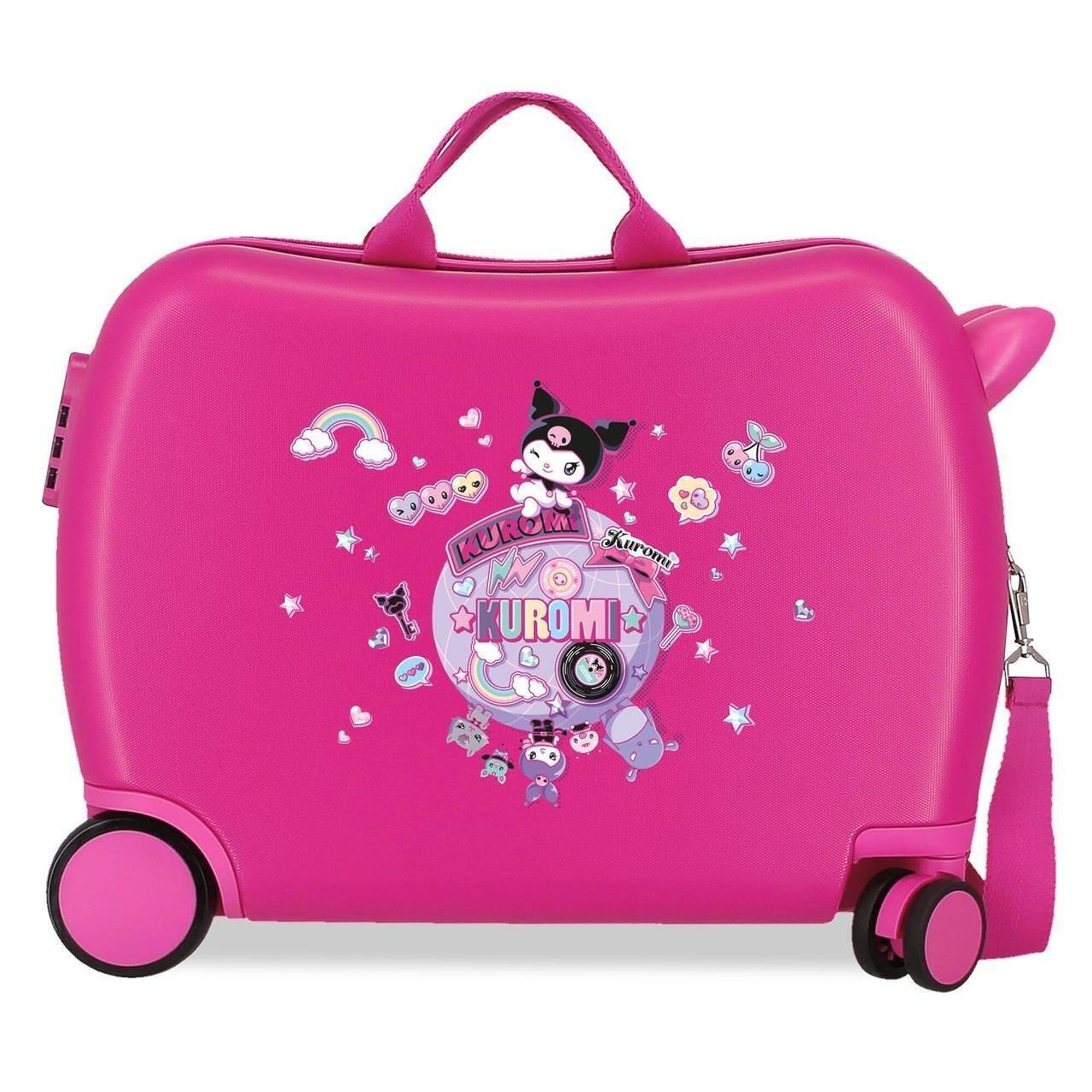 Hello Kitty - Valise Enfant Sanrio Kuromi Around The World Abs Avec Une Capacité De 34l Fushia - Sac À Dos - Rose - No Size - Decathlon