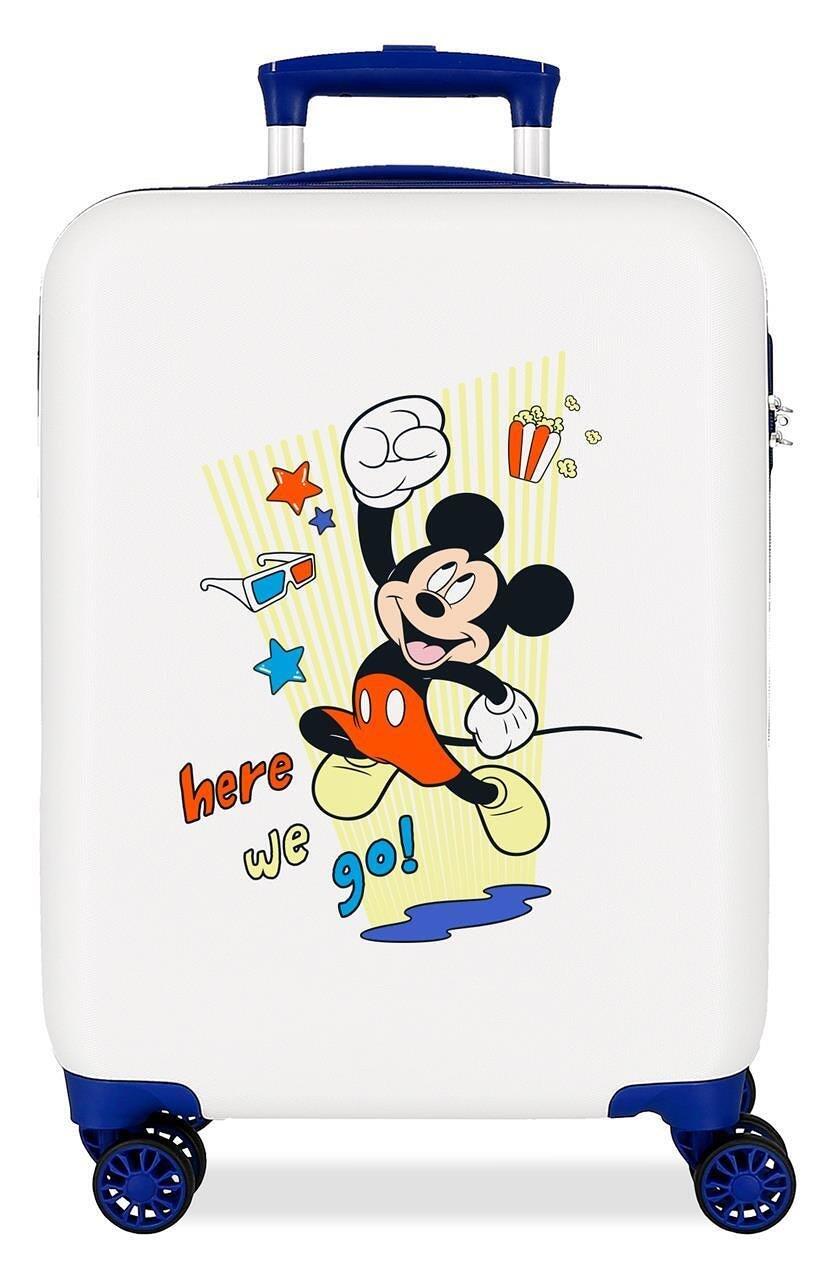 Valigia da cabina Disney Mickey Here we go ABS con capacità 34L