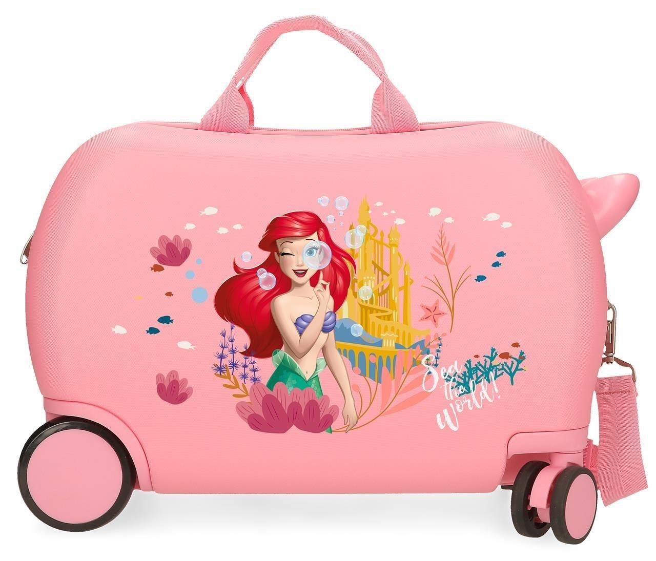 Valise enfant Disney La Petite Sirène ABS avec une capacité de 28L Rose 1/4