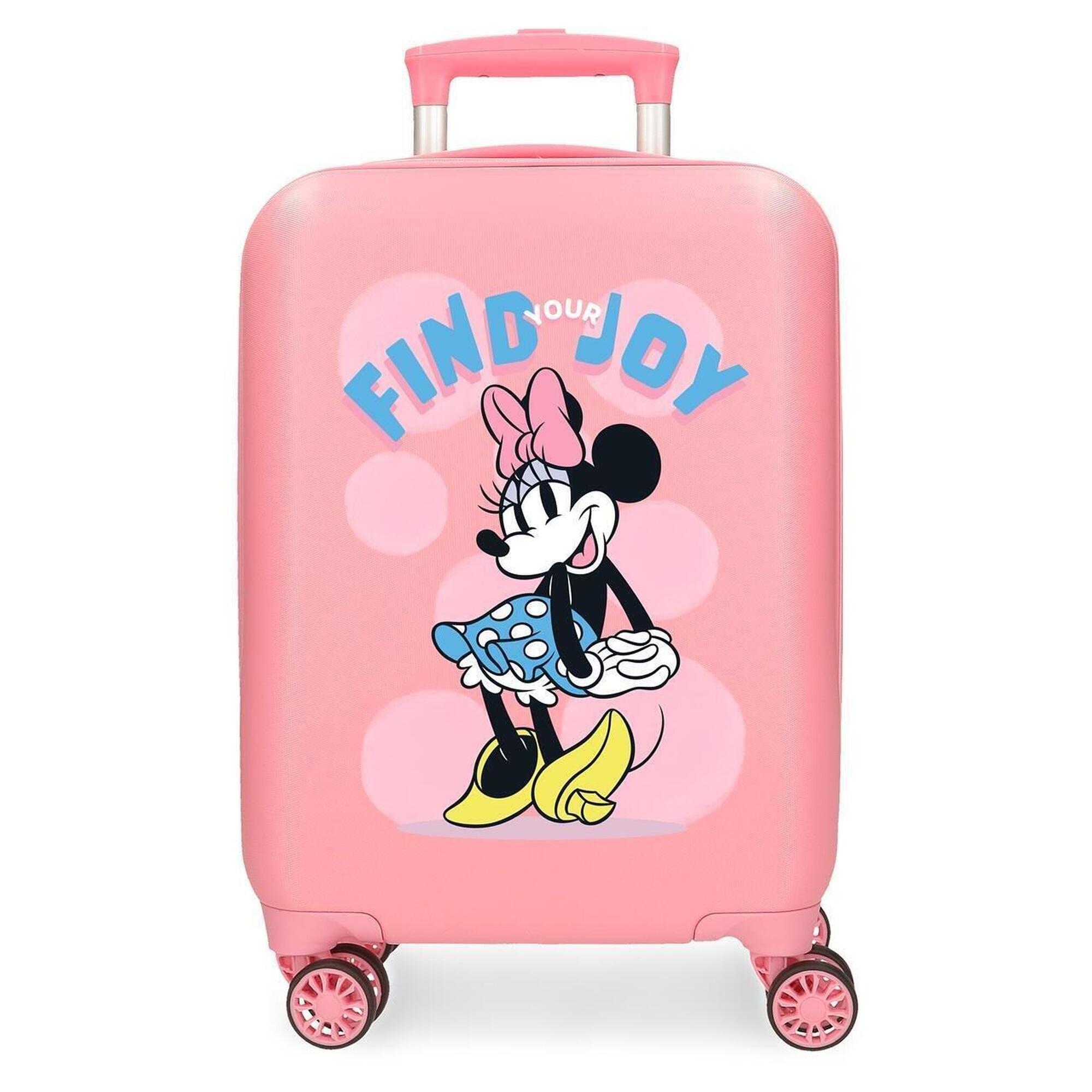 Disney - Valise Cabine Disney Minnie Find Your Joy Abs Avec Une Capacité De 33l Rose - Sac À Dos - Rose - No Size - Decathlon