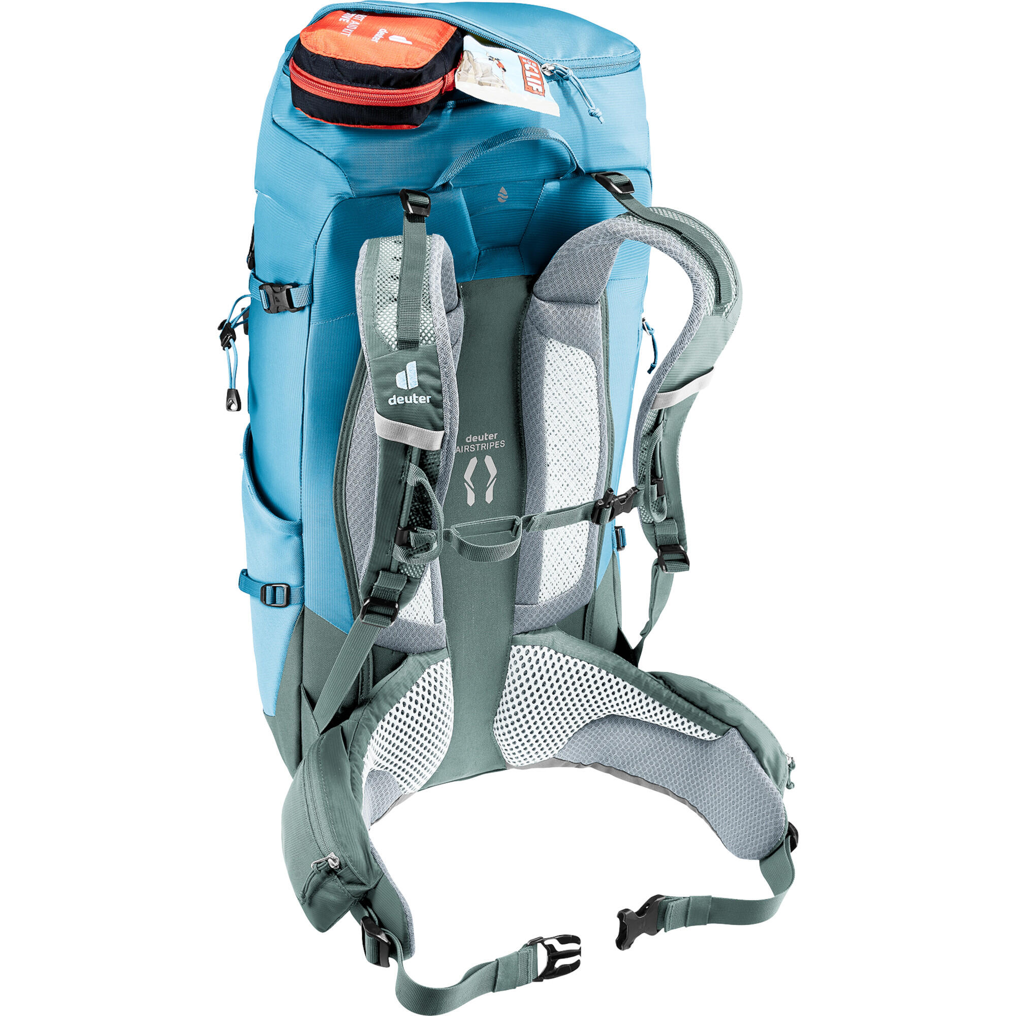 Sac randonnée Deuter Trail Pro 36 Wire Ivy 36 L Airstripes ventilé cadre acier 4/7