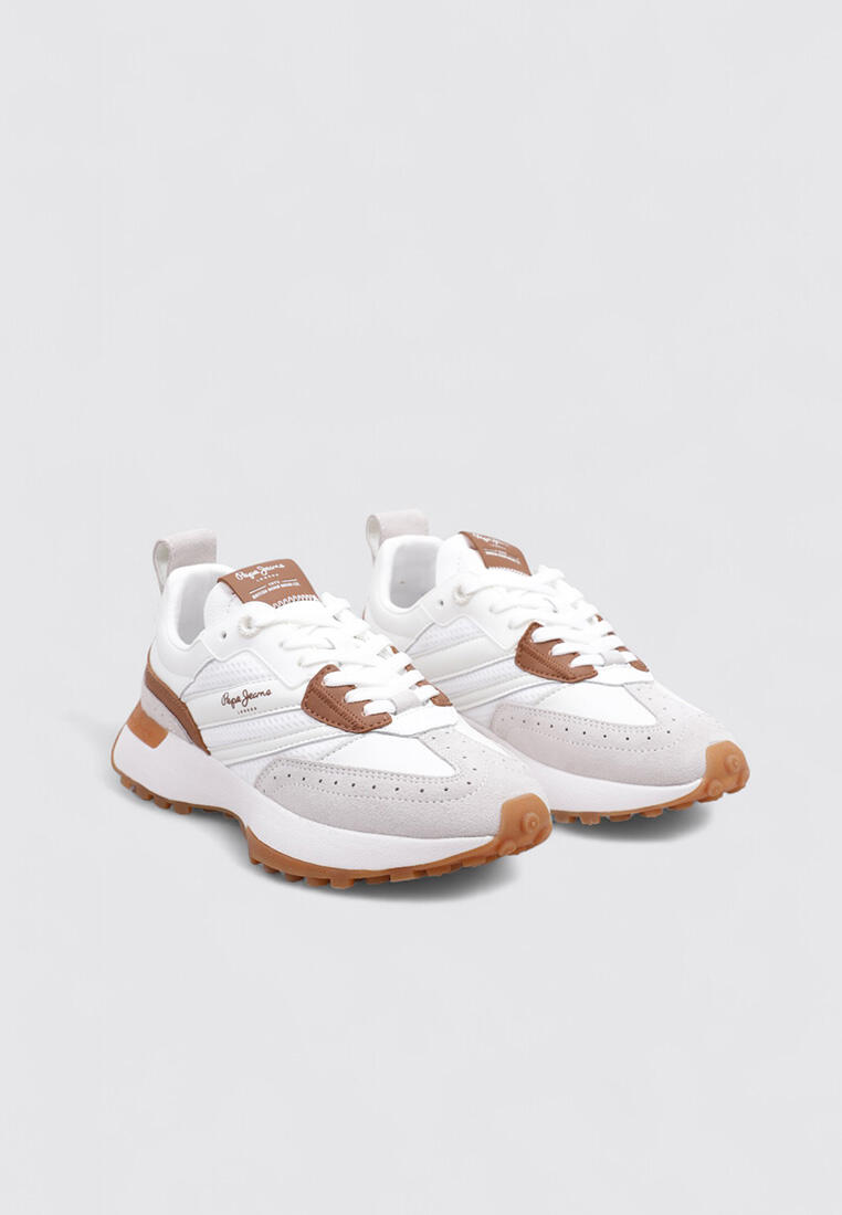 Chaussure de randonnée Baskets Femme Pepe Jeans LUCKY CLASS W Blan 2/7