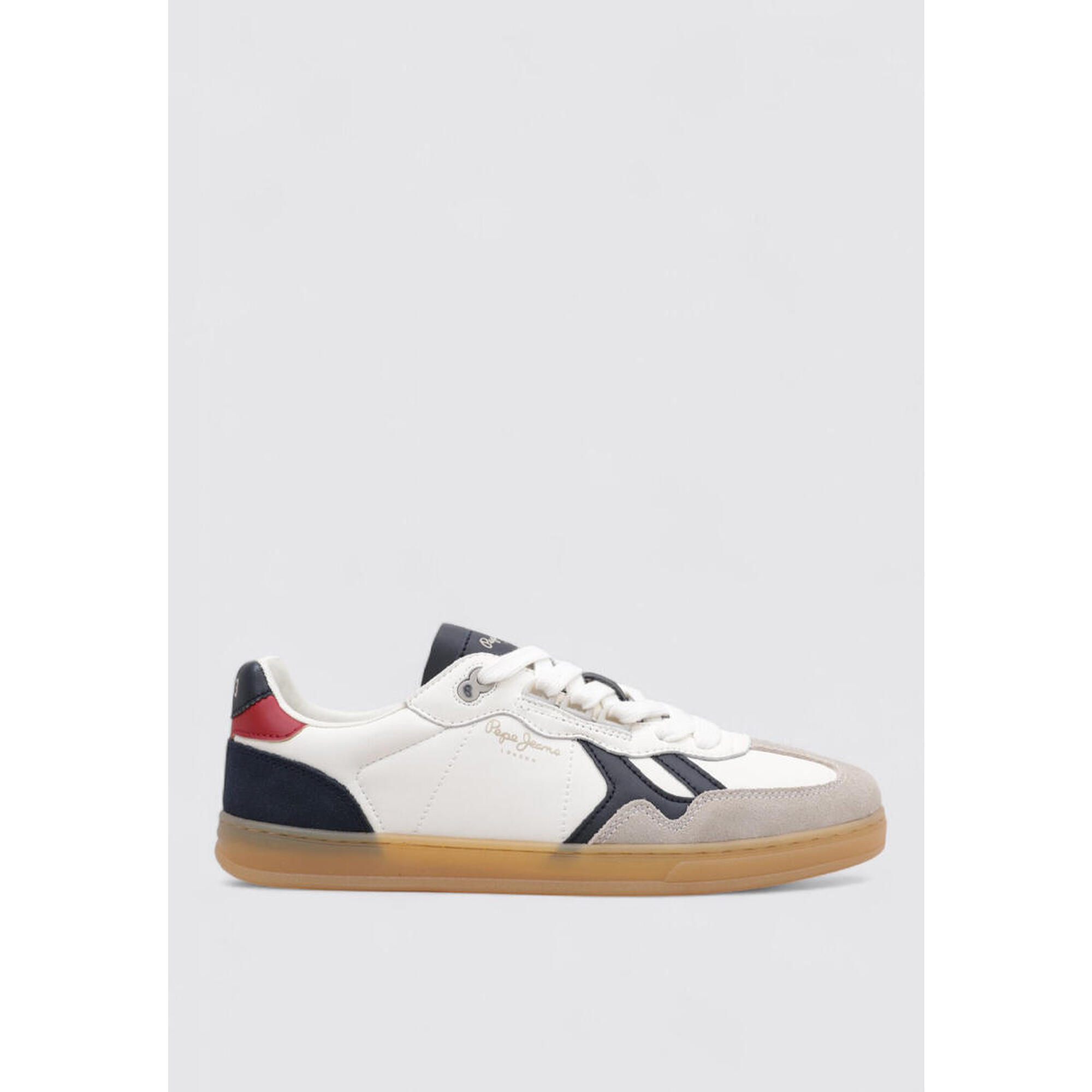 Pepe Jeans - Chaussure De Randonnée Baskets Homme Pepe Jeans Ball Origin M Blan - Baskets - Blanc|bleu|rouge - Decathlon