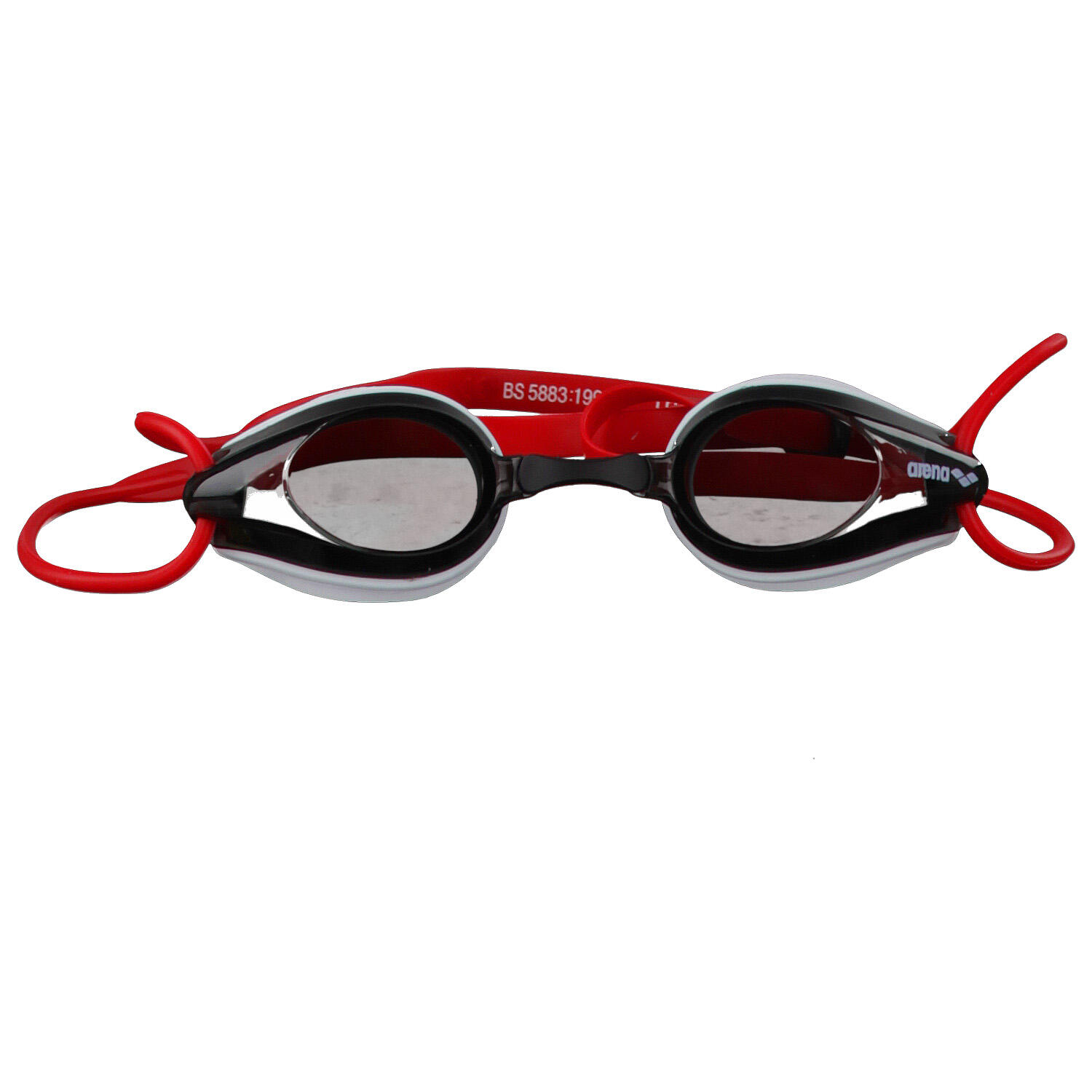 Arena - Lunettes De Protection Arena Tracks Junior - Gris Fumé / Blanc / Rouge - Lunettes De Natation - Gris|rouge - Decathlon