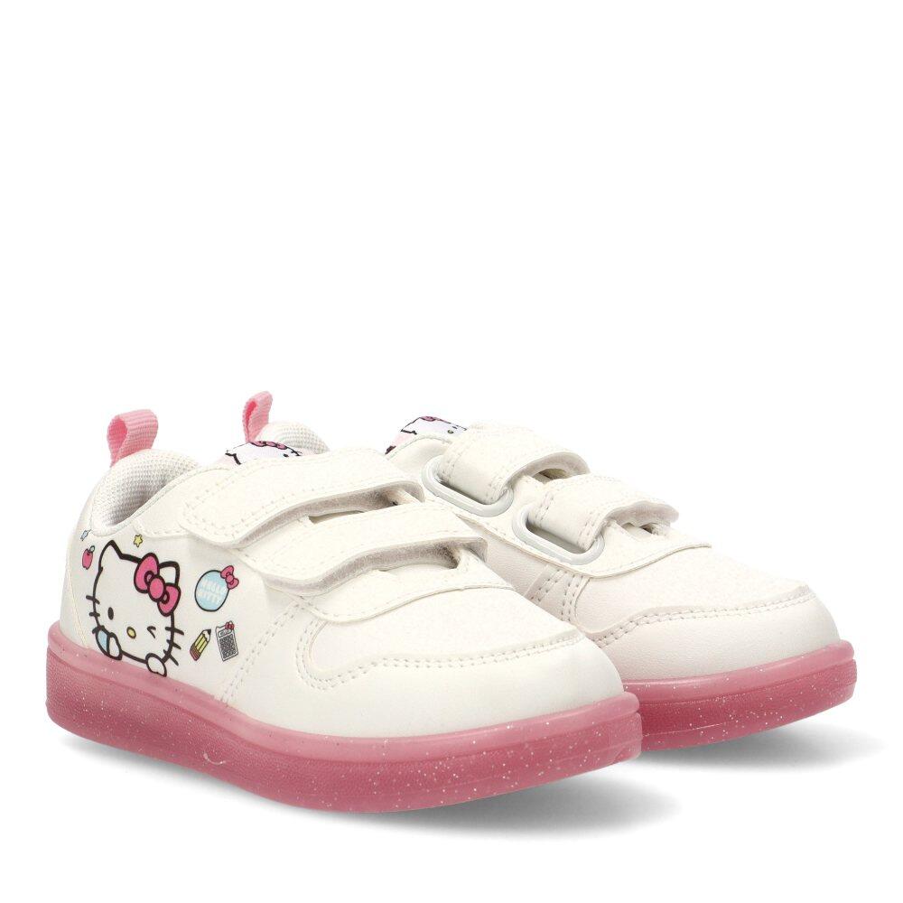 Deportivas Casual Niña Suela Plana - Modelo 2300006932 Blanco 2/6