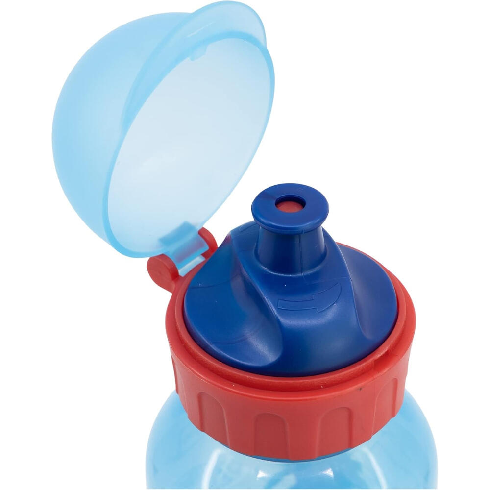 Botella - Bidón de viaje - Unisex - Plástico 370 ml - Super Mario - Azul claro 3/3