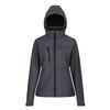 Dames Venturer 3lagige Membraan Soft Shell Jacket (Afdichting Grijs/Zwart)