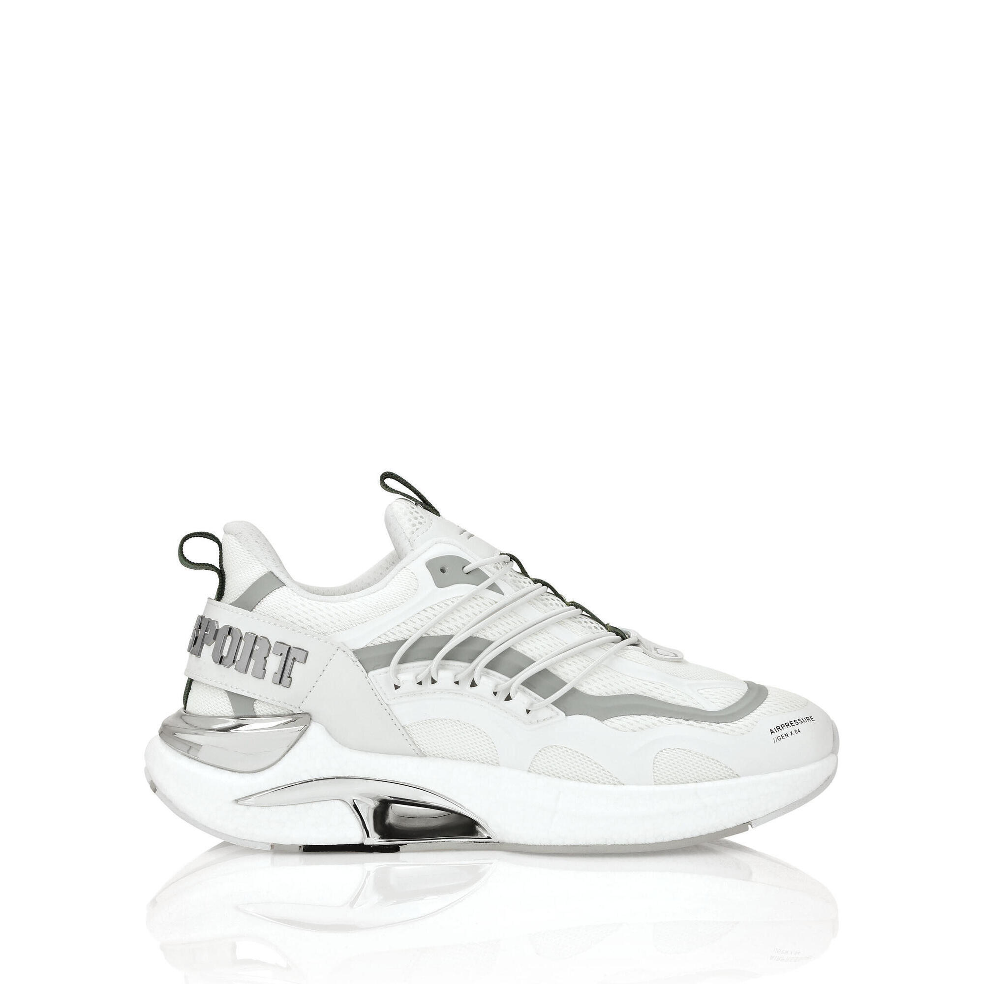 Plein Sport - Baskets De Course Air Pressure //gen.x.4 - Chaussures De Sport - Blanc|vert - Decathlon
