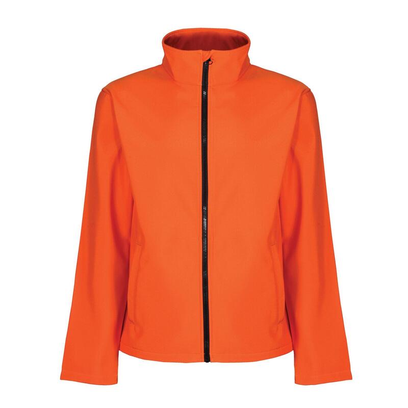 Heren Ablaze Printable Softshell Jas (Magma Oranje/Zwart)