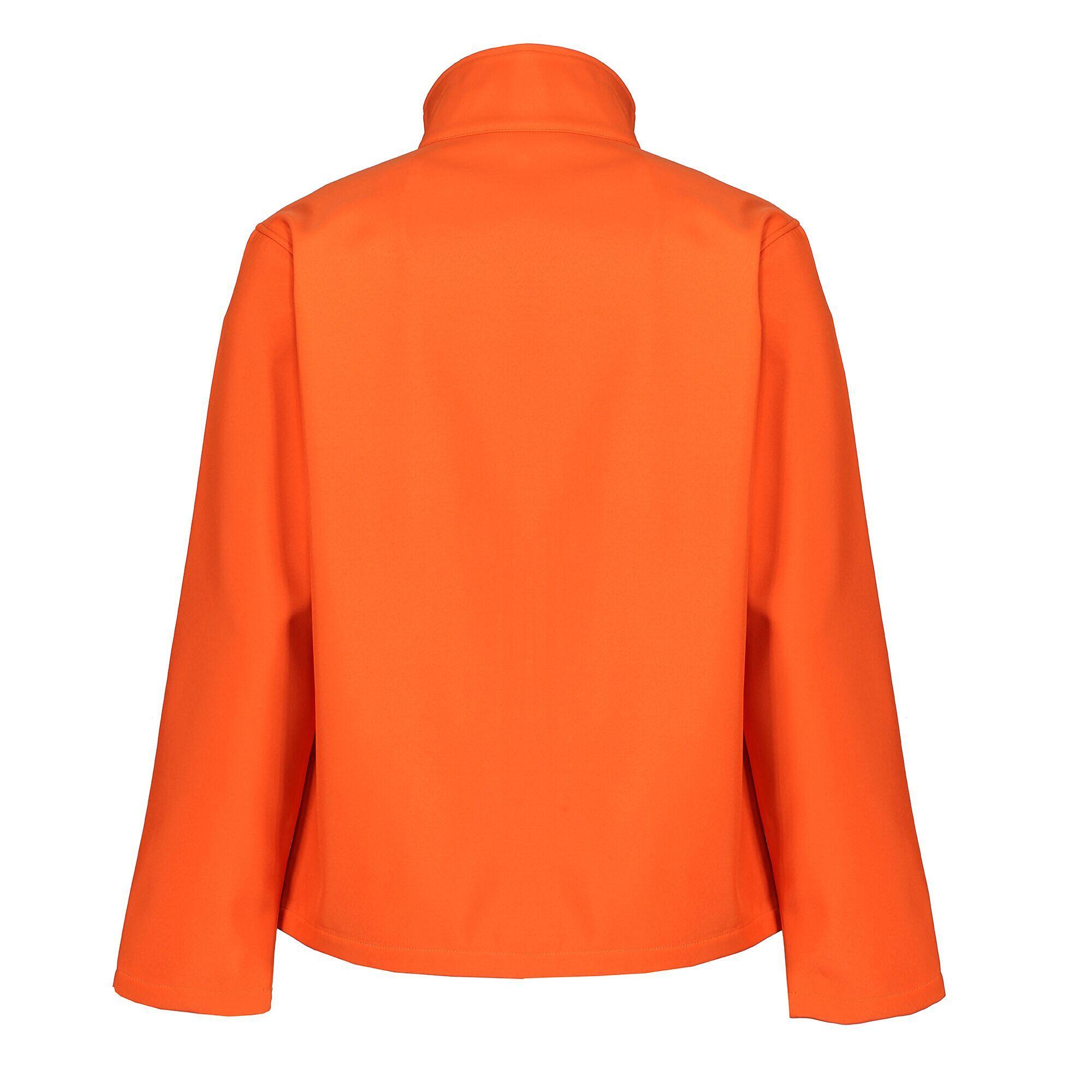 Mens Ablaze Printable Softshell Jacket (Magma Orange/Black) 2/4