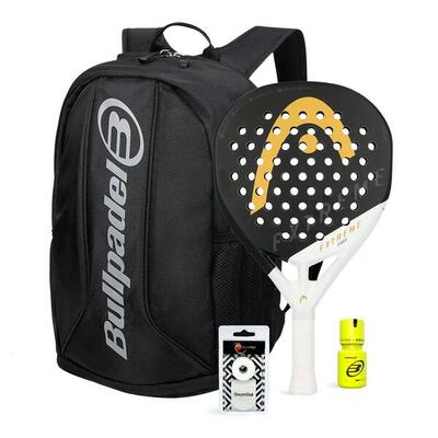 Pack head edge extreme black bag bullpadel dry grip