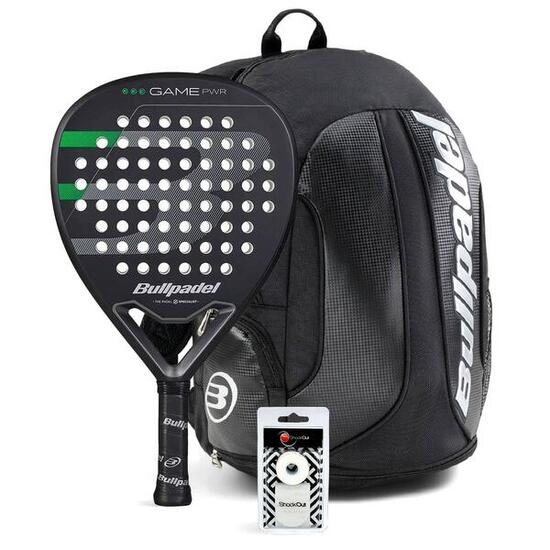 Pack Bullpadel Game Power Black Zaino Avant