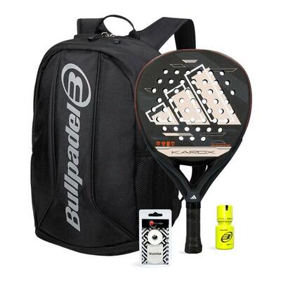 Pack adidas kardex black bag bullpadel dry grip
