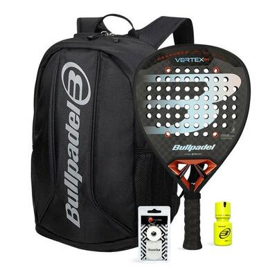 Pack bullpadel vertex 04 25 bag avant 2 dry grip