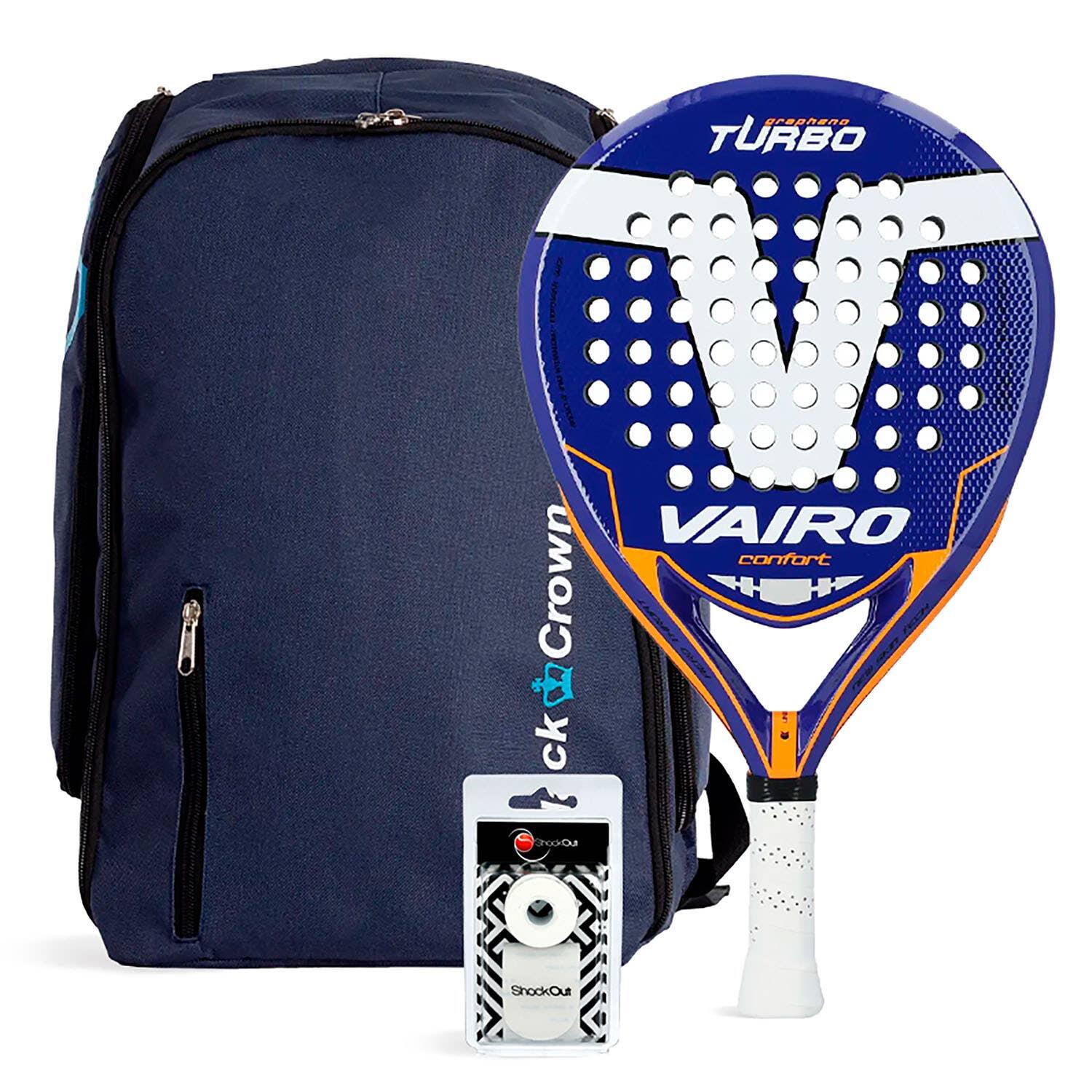 Vairo - Pack Vairo Turbo Confort Sac Black Crown Navy - Raquette De Padel - Multicolore - Taille Unique - Decathlon