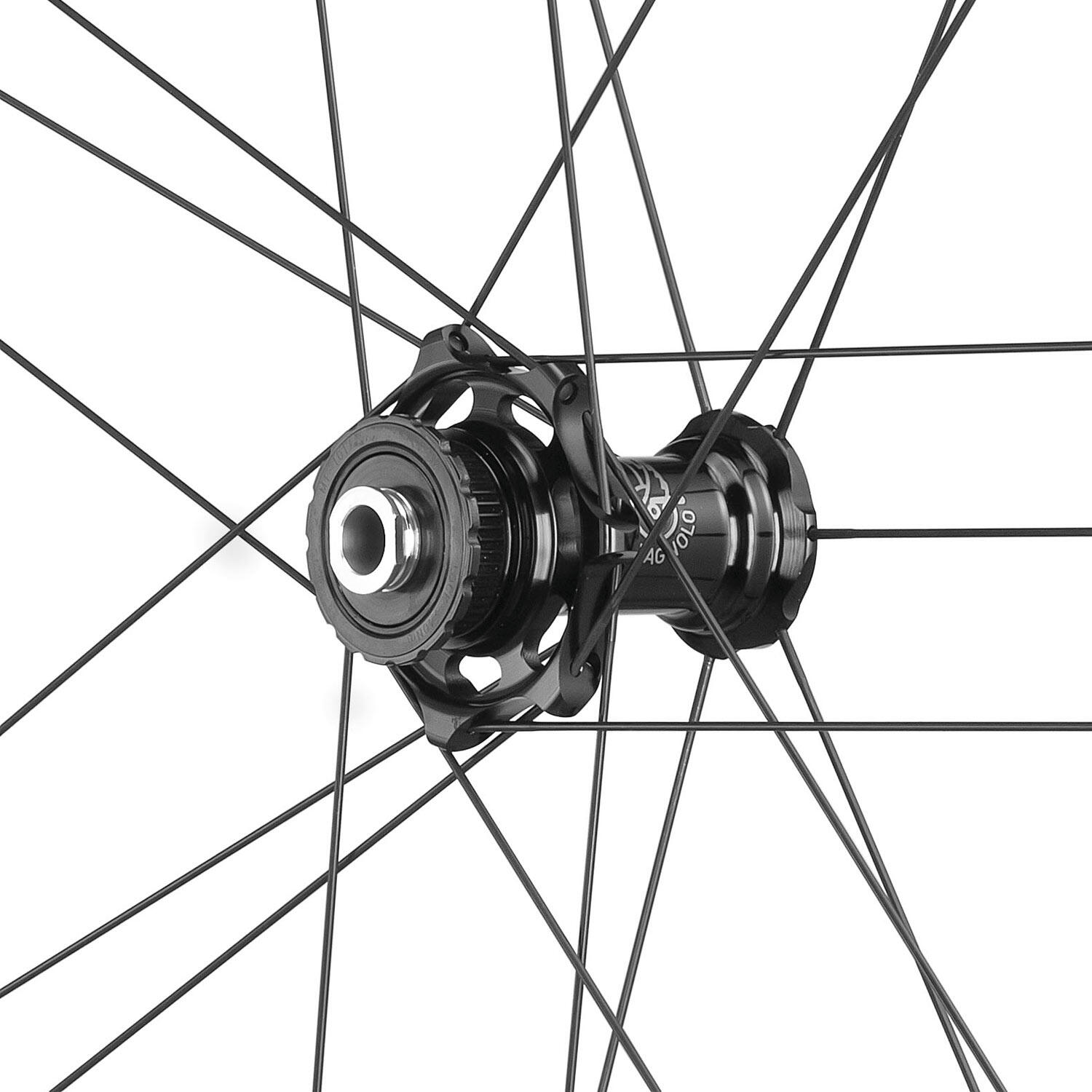 Paire de roues de vélo Campagnolo Shamal Dual C23 2WF Disco TLR HG11 4/7