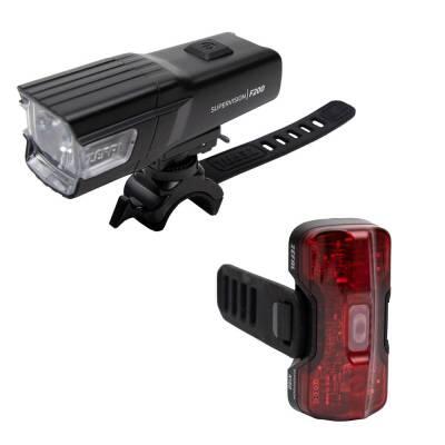 Beleuchtungsset vorne/hinten Zefal Supervision F200 R150 6/7
