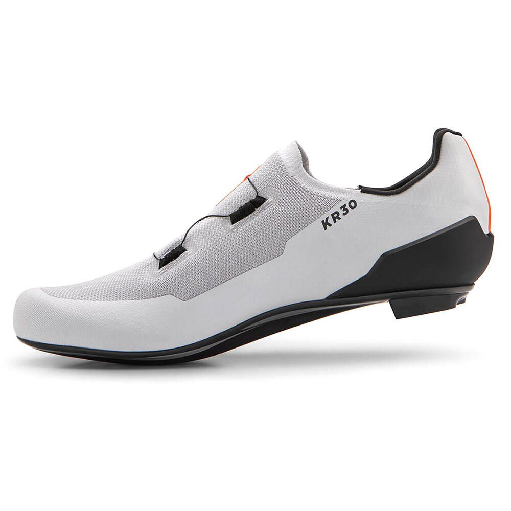 DMT KR30 White Road Shoes - Engineered Knit, BOA L6, Carbon 2/5
