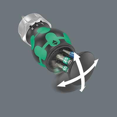 Cacciavite con porta-bits in acciaio inox Wera (x5) 7/7
