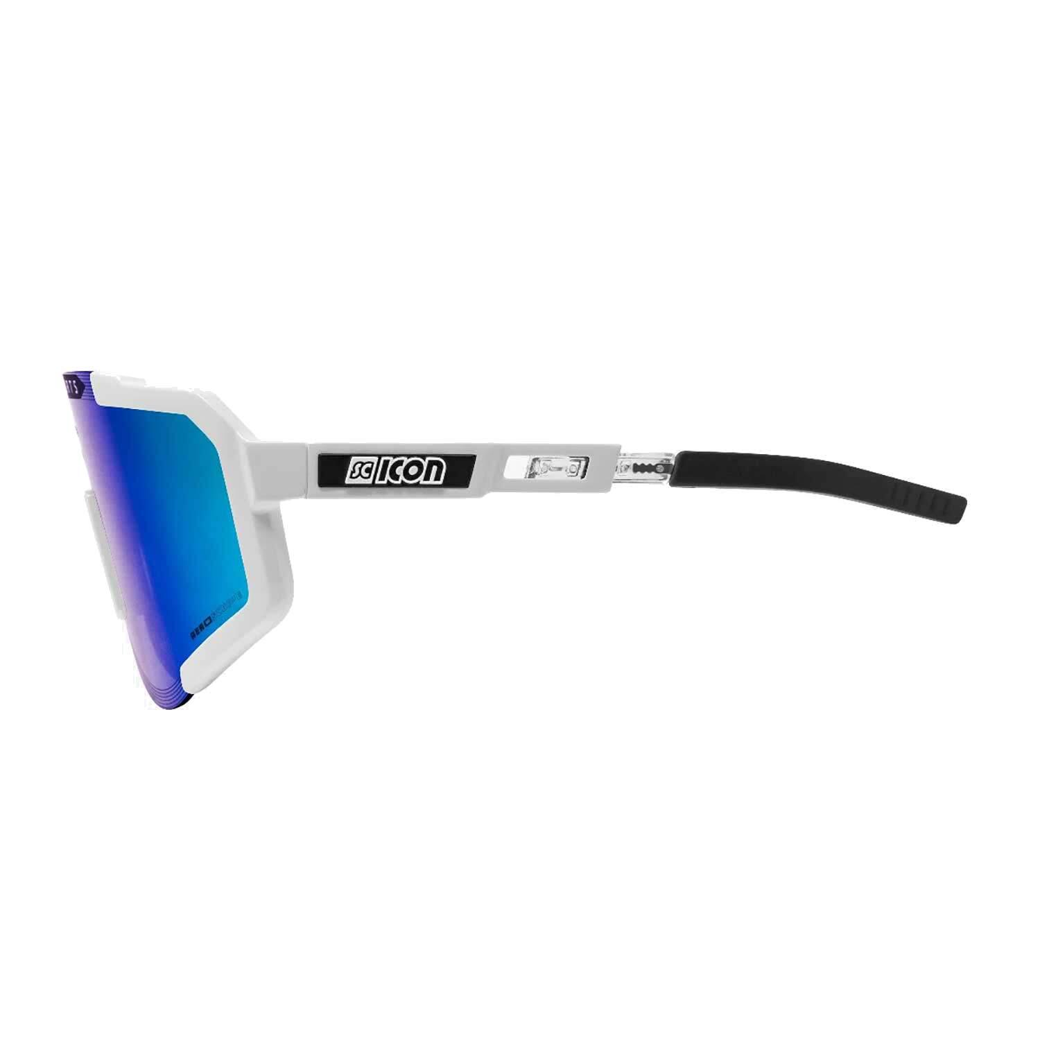 Scicon Aeroscope Sportieve Zonnebril (Witglans/Multimirror blauw) 3/7