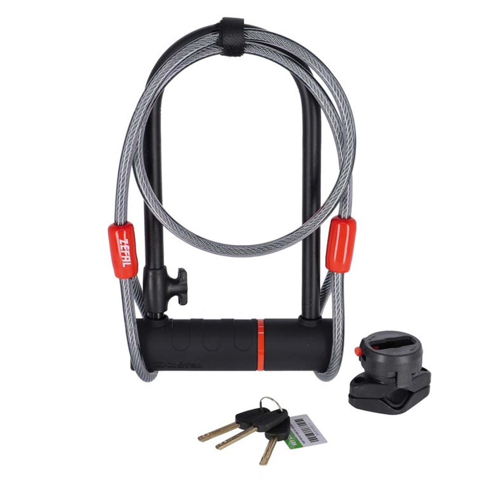 Zefal - Antivol En U Zefal K-traz U17 Cable - Antivol - Noir - Taille Unique - Decathlon