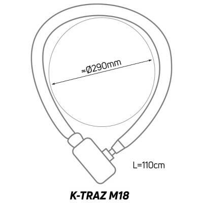 Antivol Chaîne Zefal K-Traz M18 7/7