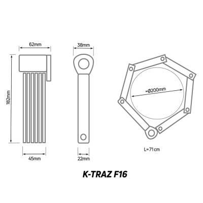 Verrou articulé Zefal K-Traz F16 7/7