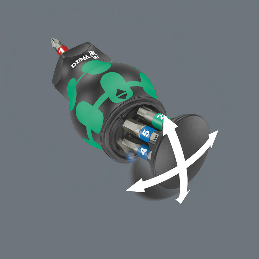 Cacciavite con porta-bits in acciaio inox Wera (x11) 3/7