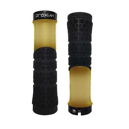 Paire de Grips Ergonomiques Prologo X-Shred Beige Gum Noir