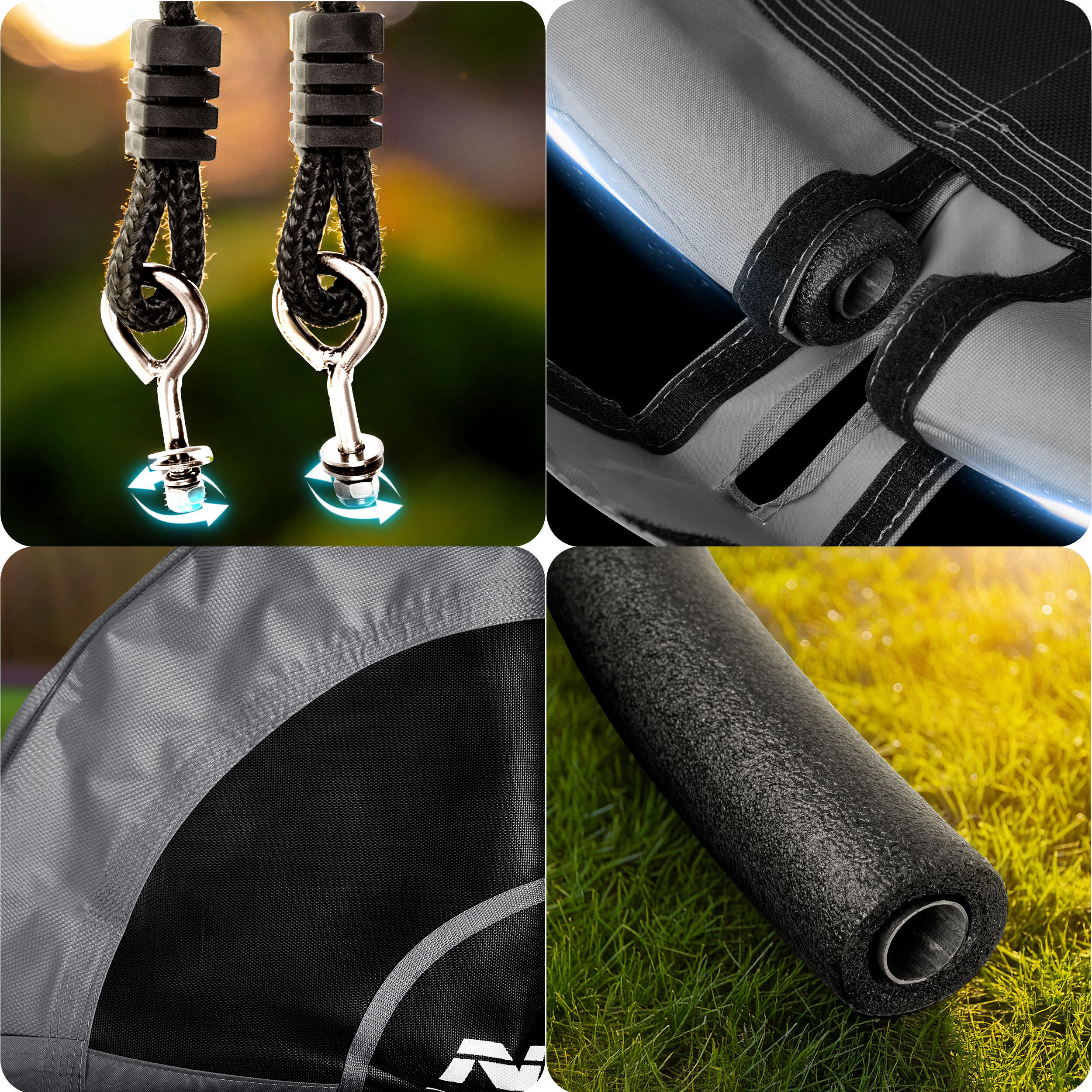 Huśtawka ogrodowa bocianie gniazdo fotel wiszący 110cm Neo-Sport 5/7