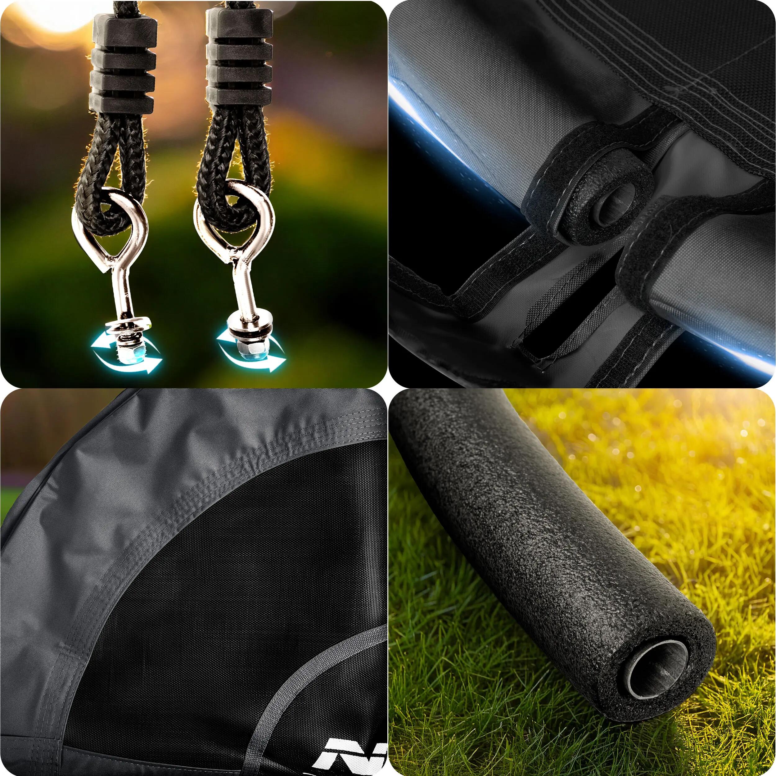Huśtawka ogrodowa bocianie gniazdo fotel wiszący 100cm Neo-Sport 5/7