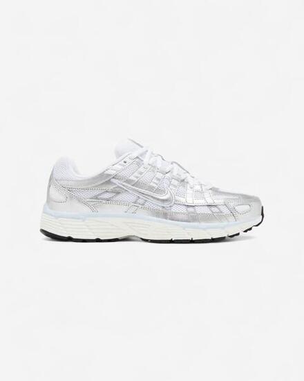 Nike P-6000 White Blue Tint Sail Metallic Silver (Women's)