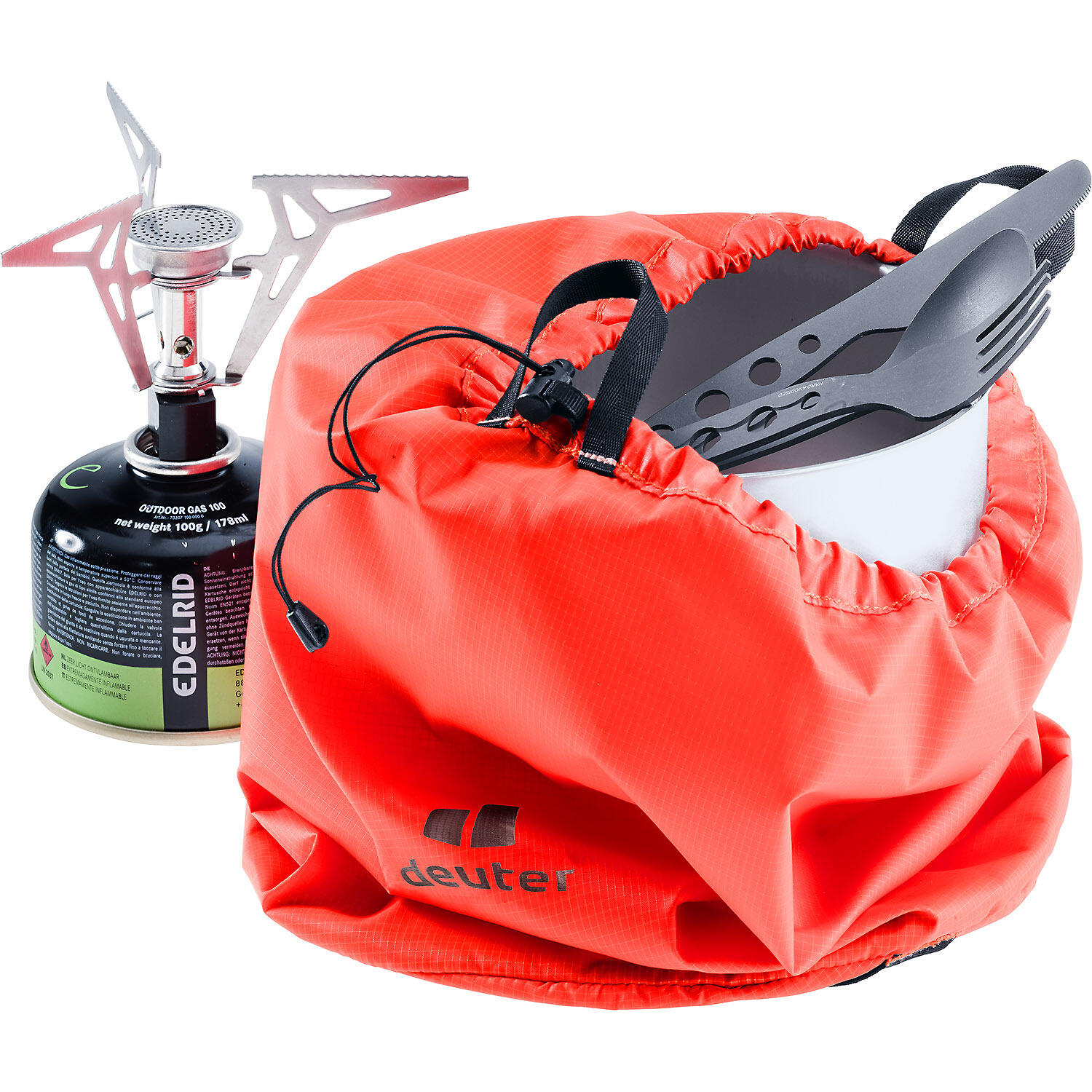 Worek bagażowy Deuter Pack Sack 5 - papaya 2/3