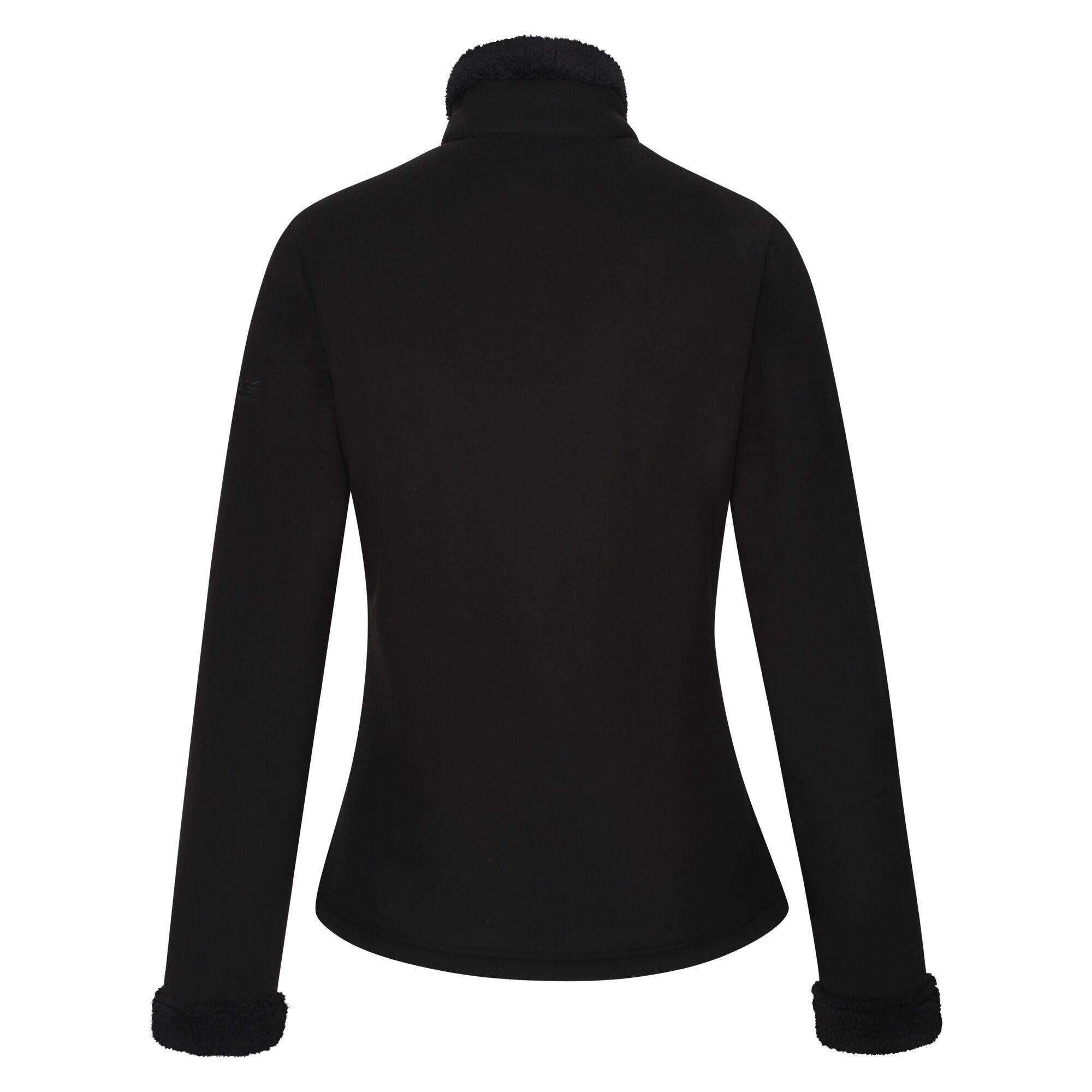 Womens/Ladies Brandall Heavyweight Fleece Jacket (Black) 2/5