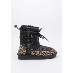 Bottes esquimales femme D. Franklin NORDIC NAYLON BOMB LEOPARD Imprimé animal
