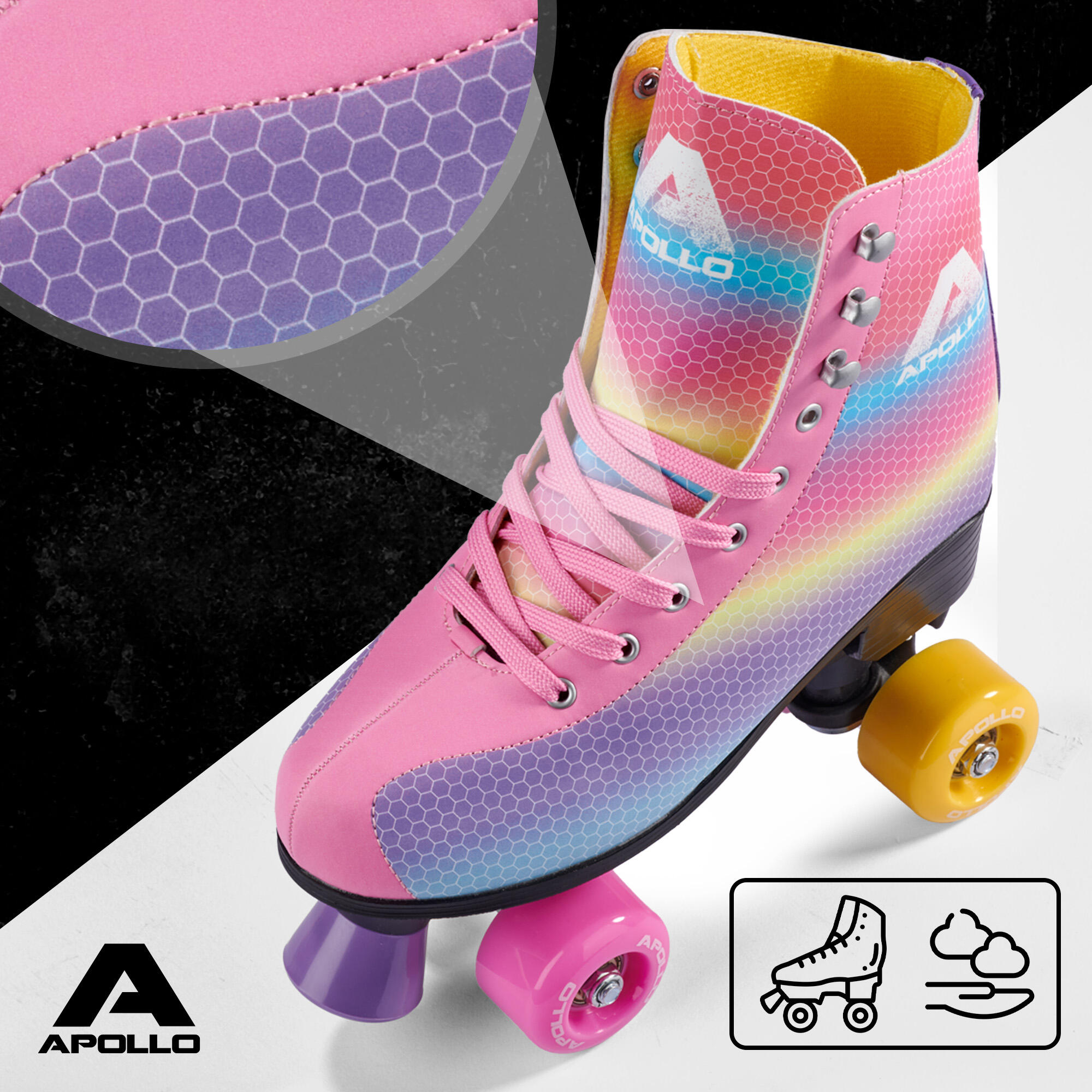 Apollo Disco Roller Classic – verstellbare Rollschuhe für Kinder & Erwachsene 2/7