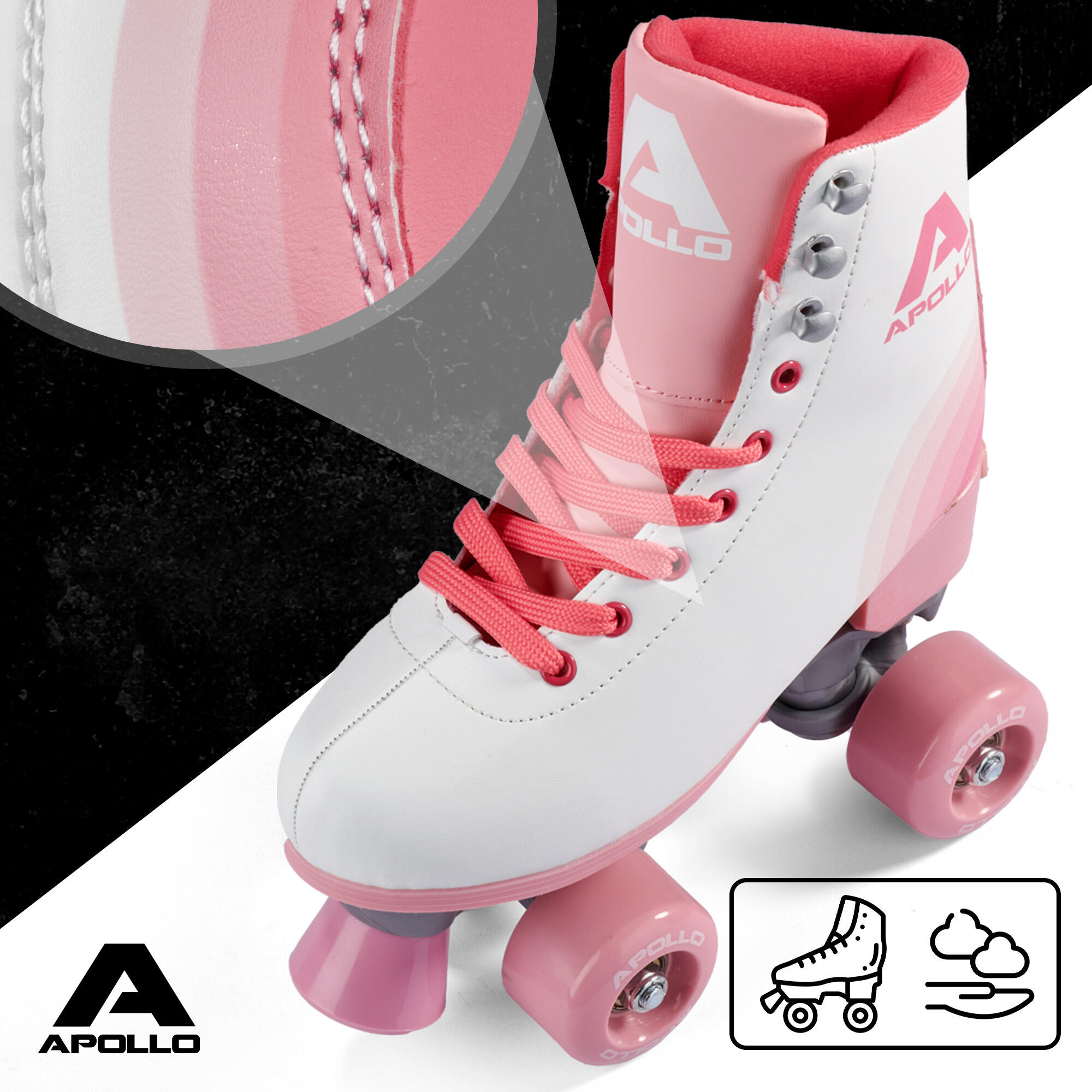 Apollo Disco Roller Classic – patins à roulettes réglables enfants & adultes 2/7