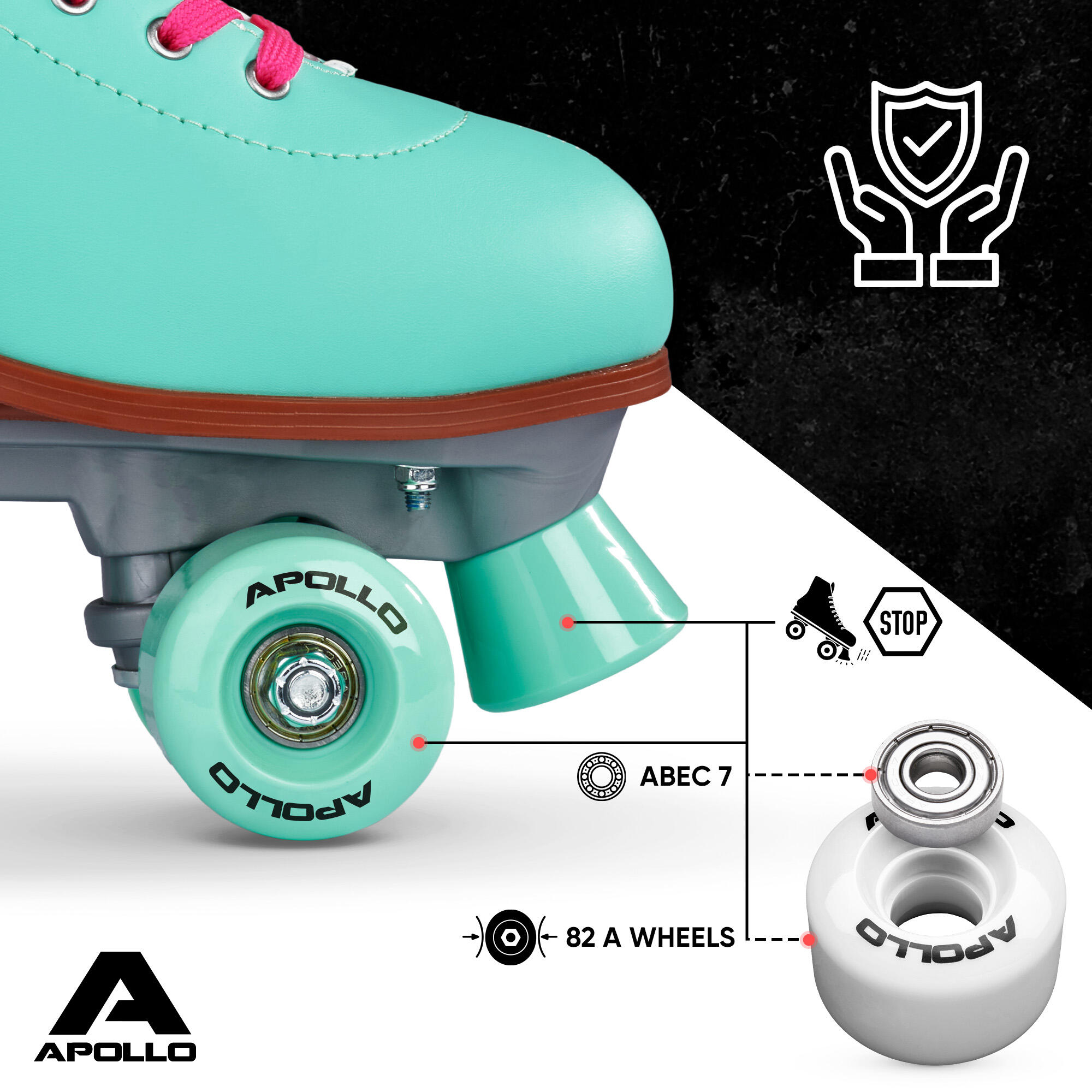 Apollo Disco Roller Classic – verstellbare Rollschuhe für Kinder & Erwachsene 5/7