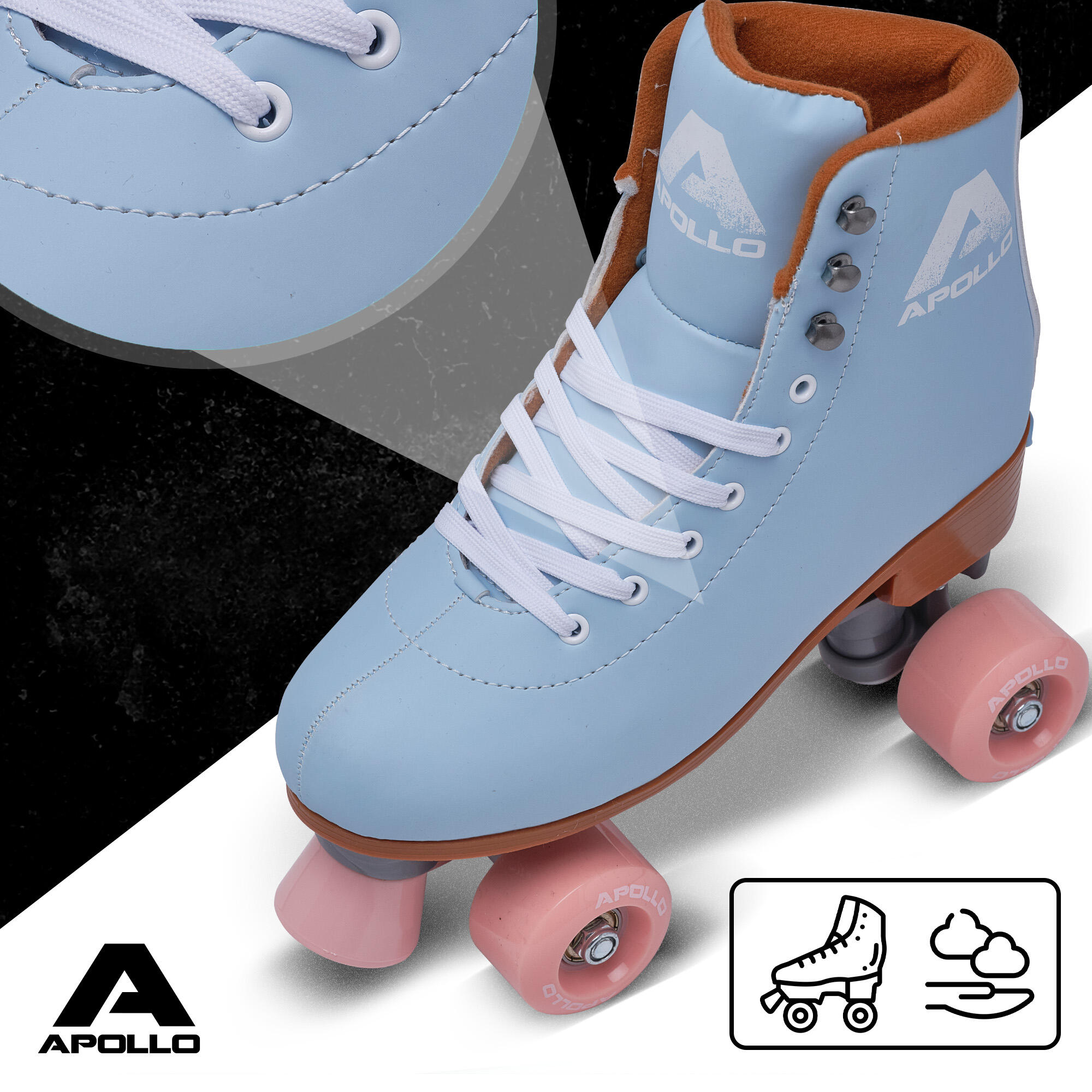 Apollo Disco Roller Classic – patins à roulettes réglables enfants & adultes 2/7