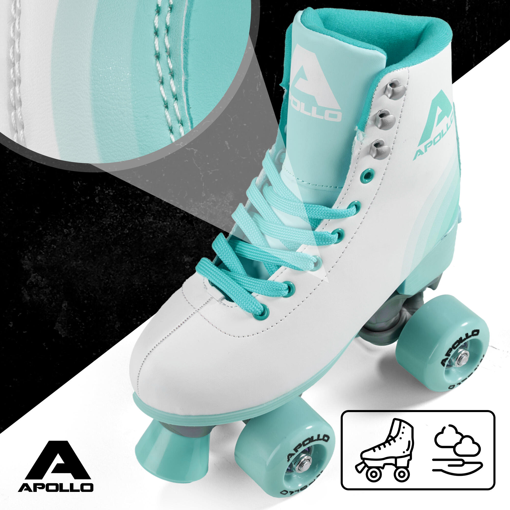 Apollo Disco Roller Classic – patins à roulettes réglables enfants & adultes 2/7