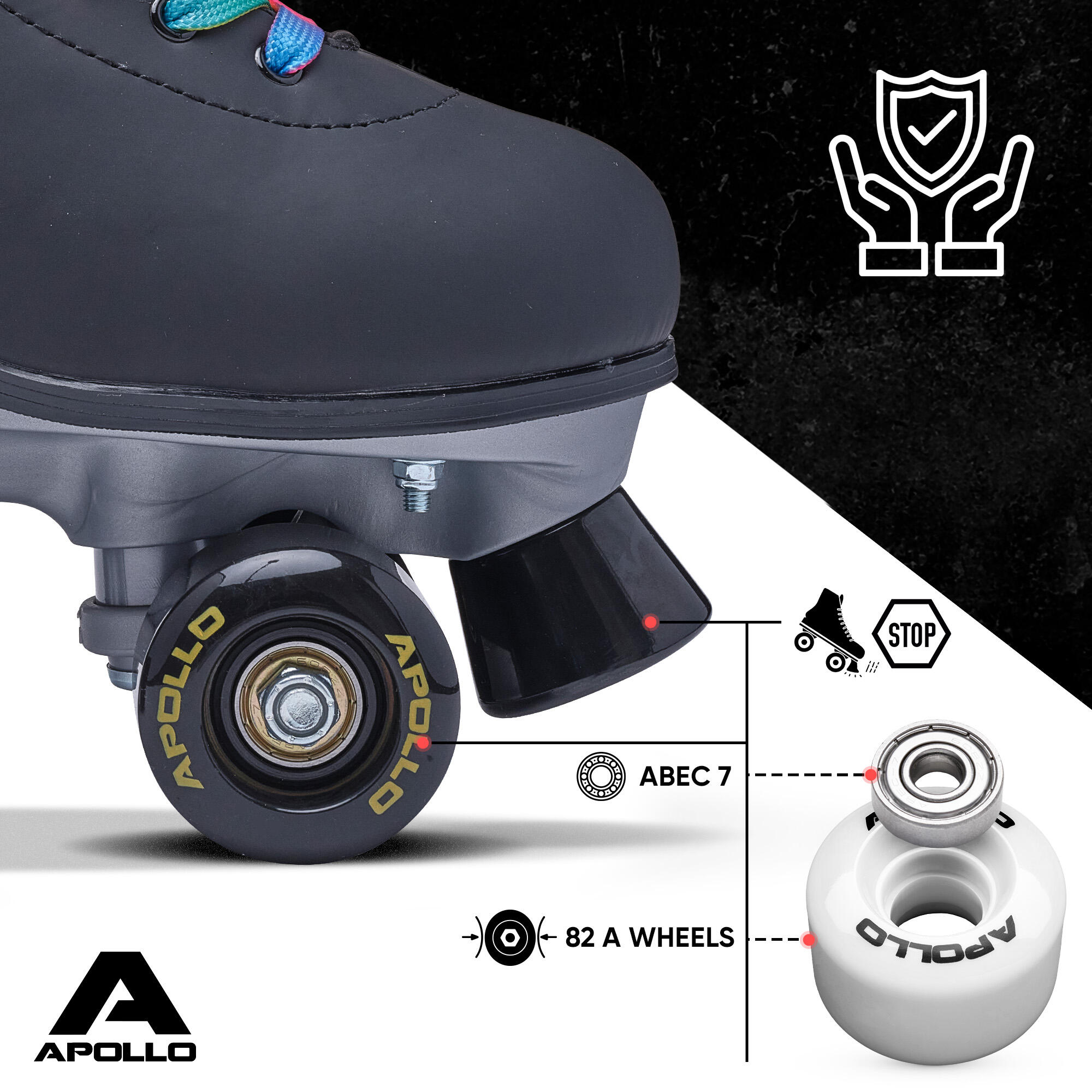 Apollo Disco Roller Classic – verstellbare Rollschuhe für Kinder & Erwachsene 5/7